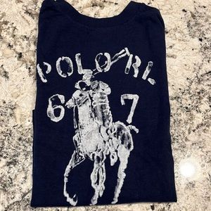NWOT Polo Ralph Lauren Navy Printed Tee
